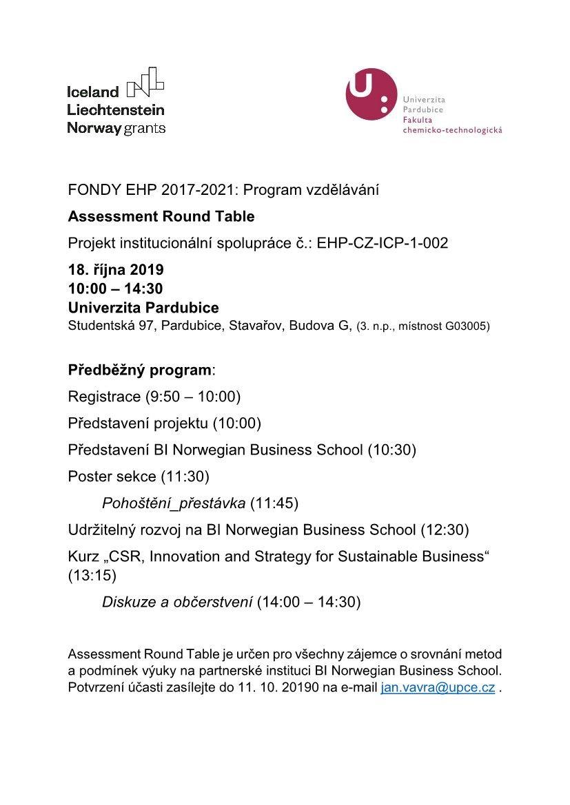 Assessment Round Table I