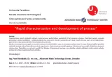 Přednáška "Rapid characterization and development of process"